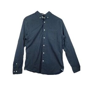 Hawker Rye Button Down Shirt Men's Medium Slim  Long Sleeve‎
